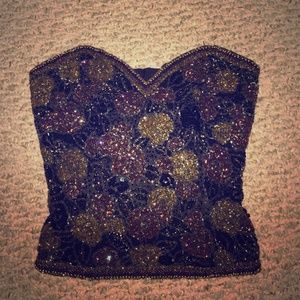 COPY - NOT FOR SALE :Hand Beaded Bustier/Corset